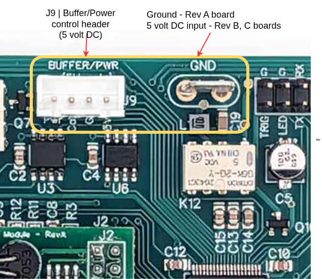 V4 board power entery - J9 header