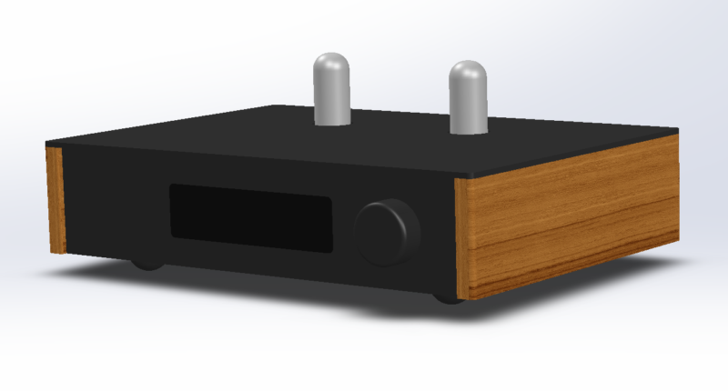 LDR3000x.V3 preamp front view#2 (3D CAD)